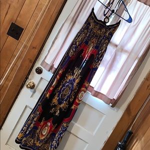 Strapless maxi dress